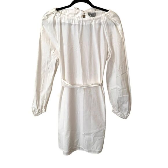 JASON WU GREY Belted Shift Mini Dress in White‎ NWT Sz 4 - Picture 3 of 7